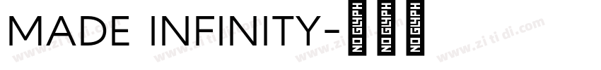 MADE INFINITY字体转换